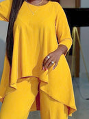 Conjunto Elegante Assimétrico Rubi