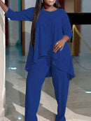 Conjunto Elegante Assimétrico Rubi