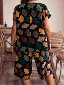 Conjunto estampado de bermuda Isabelly