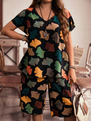 Conjunto estampado de bermuda Isabelly