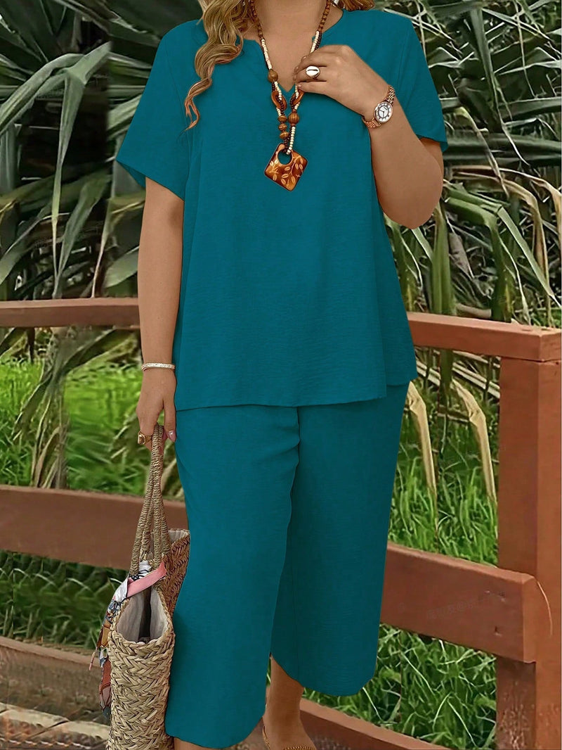 Conjunto com Manga Curta Rayra