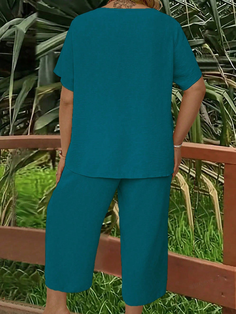 Conjunto com Manga Curta Rayra