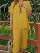 Conjunto com Manga Curta Rayra