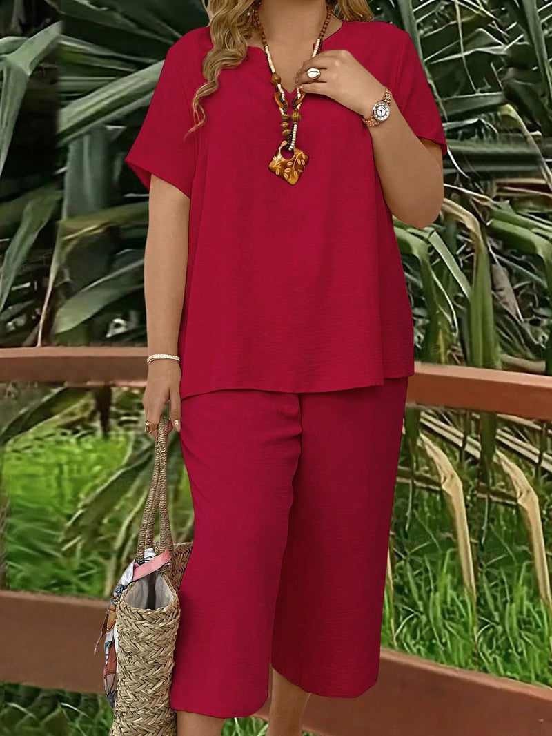 Conjunto com Manga Curta Rayra