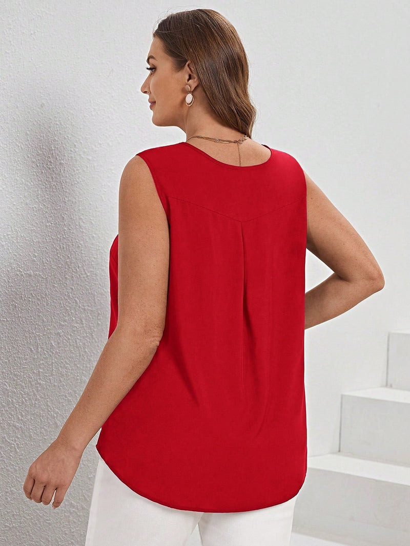 Blusa Feminina Solta Gola V Kalony