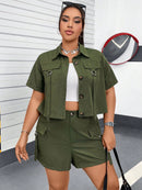 Conjunto Jaleco e Bermuda Kessia