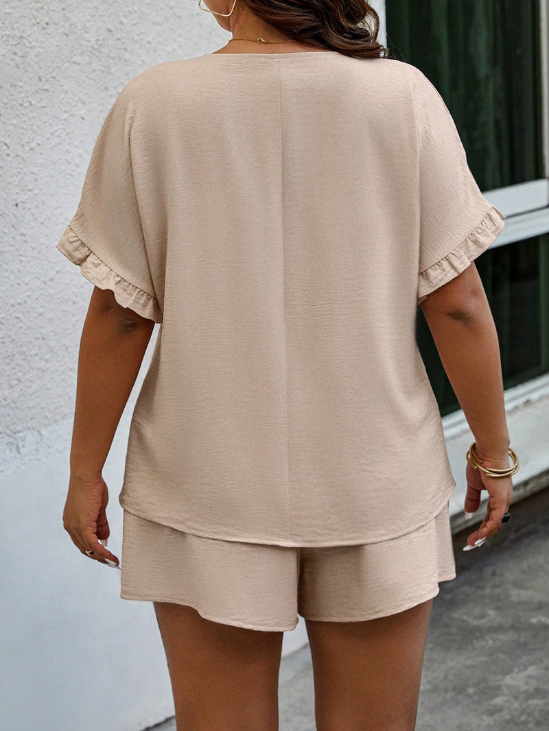 Conjunto detalhes de renda e falsos botões Lenny