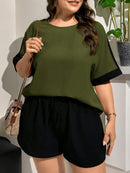 Conjunto Shorts e Camisa Casual Liny