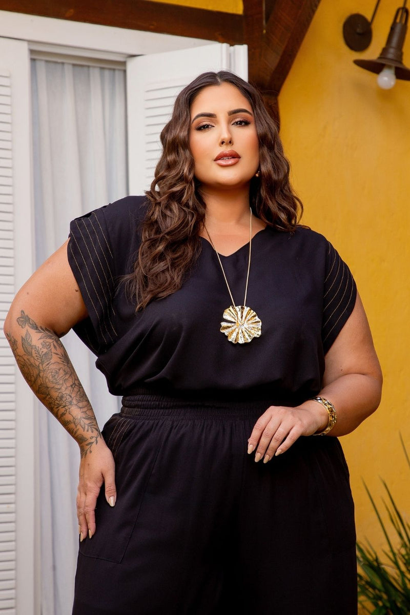 Blusa Martelli Pespontada