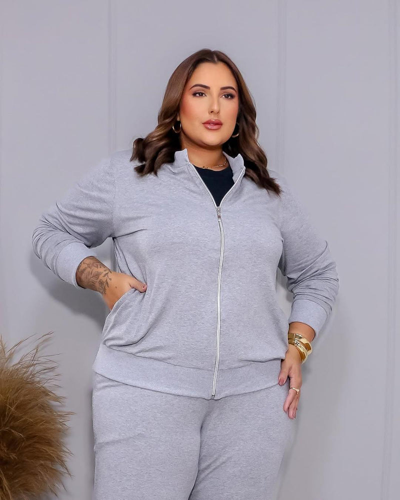 Conjunto Moletinho com Ziper