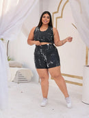 Conjunto Academia Fitness Tye-die Plus Size
