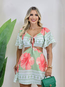 Macaquinho Estampado Feminino Floral