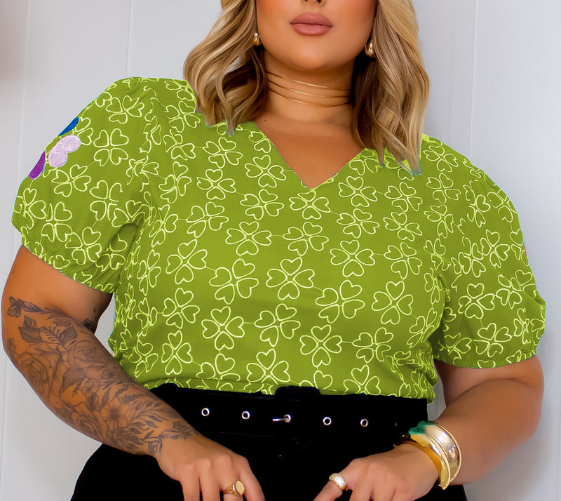 Blusa Feminina Bordada Plus Size Manu Ellas Modas