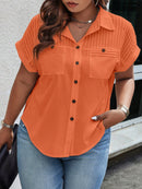 Blusa Manga curta com detalhes Pérola