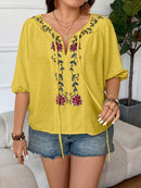 Blusa Feminina com mangas 3/4 Thaís. Plus Size