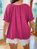 Blusa Feminina Manga Curta Talita Plus Size