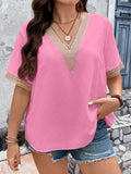 Blusa Feminina Gola em V Suzan Plus Size