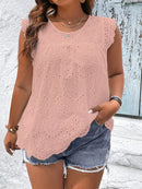 Blusa Feminina sem manga bordada Melissa