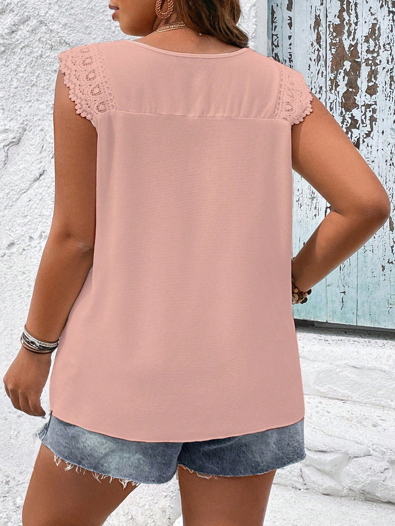 Blusa Feminina sem manga bordada Melissa