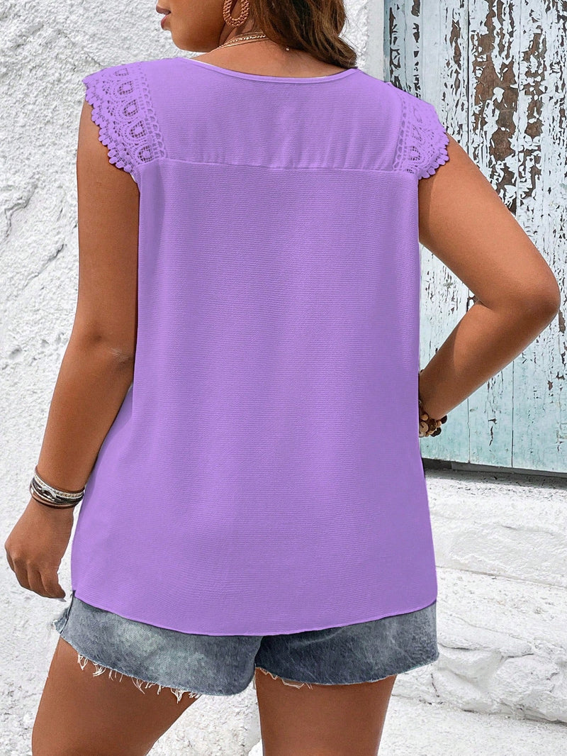 Blusa Feminina sem manga bordada Melissa