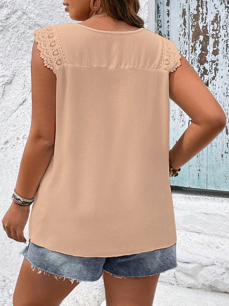 Blusa Feminina sem manga bordada Melissa