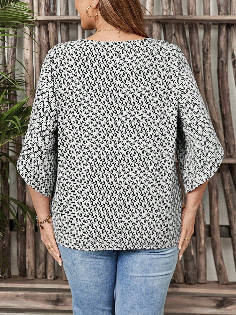 Blusa Manga Três Quarto Dalila