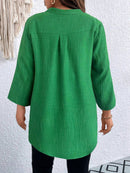 Blusa casual mangas arregaçadas Milca