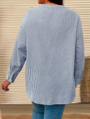 Blusa Listrada manga arregaçadas Maria Elisa