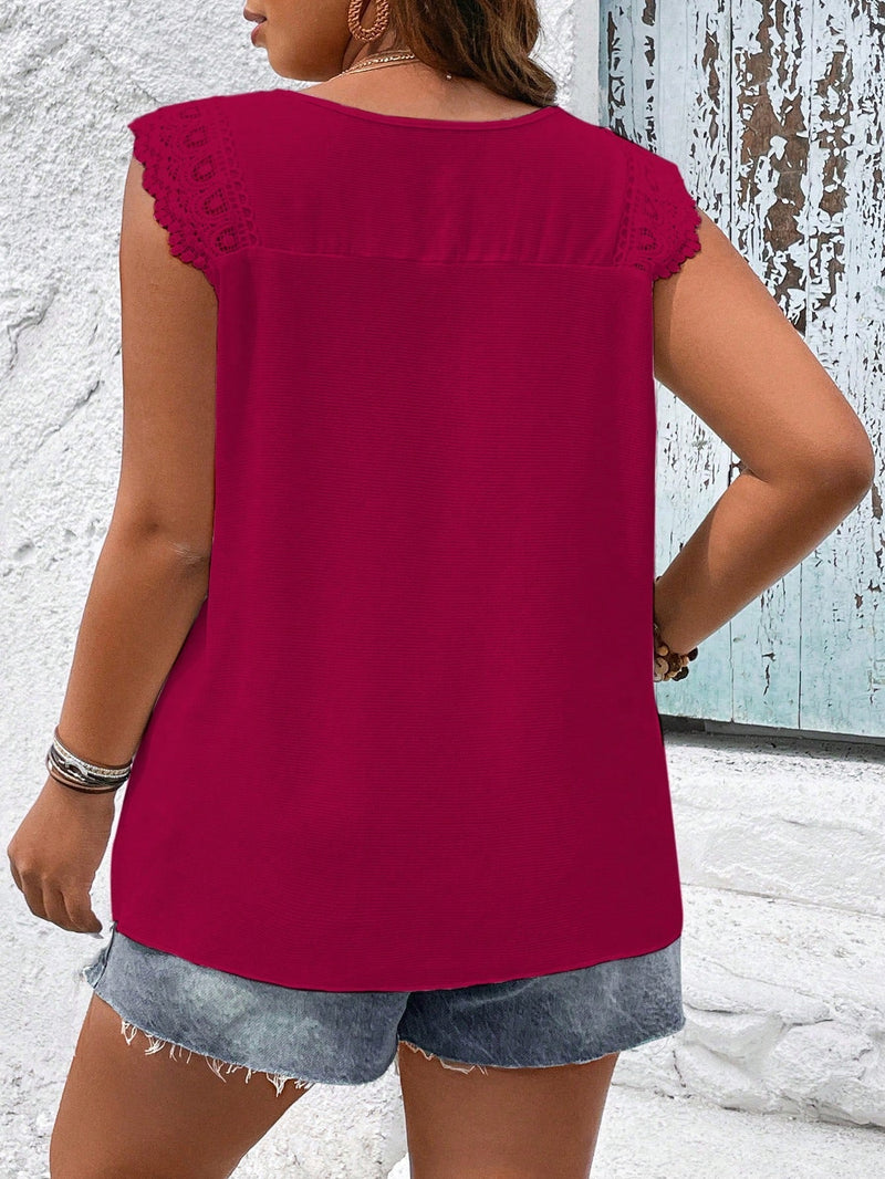 Blusa Feminina sem manga bordada Melissa