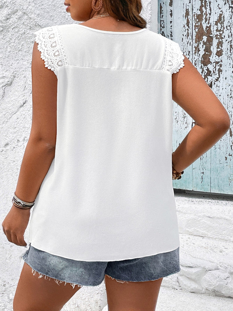 Blusa Feminina sem manga bordada Melissa
