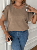 Blusa Feminina manga morcego Giovanna. Plus Size