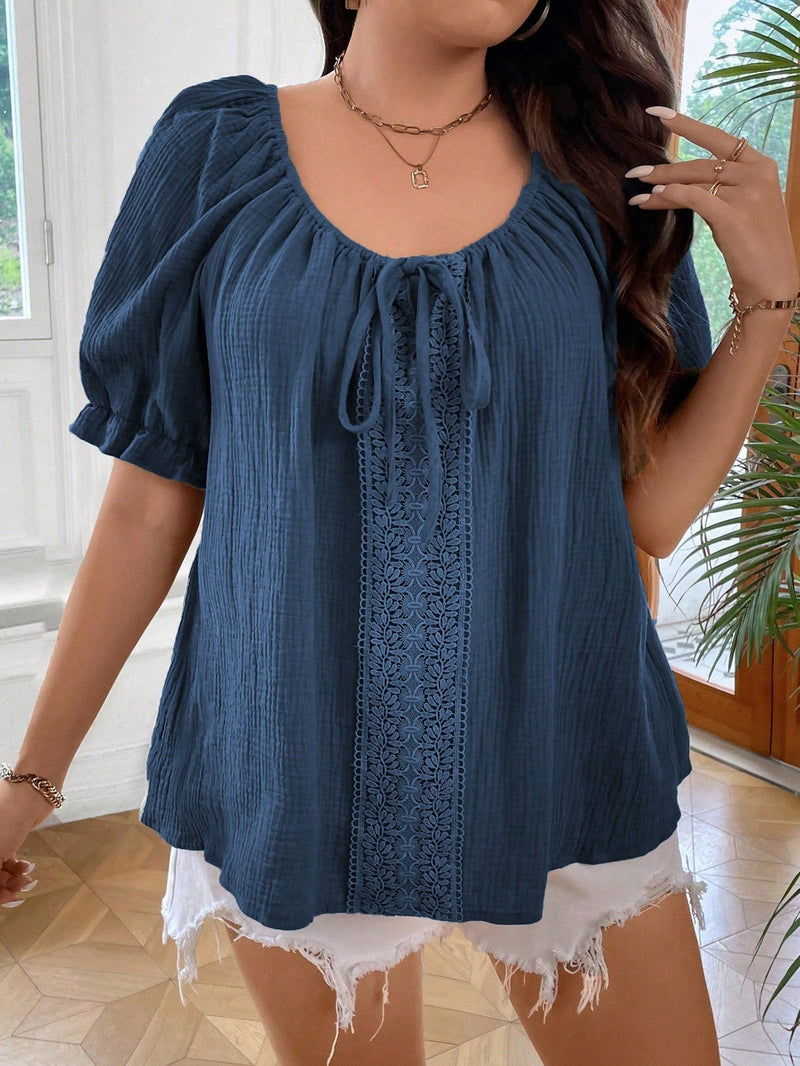 Blusa Feminina Manga Curta Talita Plus Size