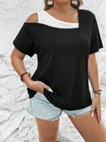 Blusa Manga curta com detalhes no ombro Mel