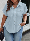 Blusa Manga curta com detalhes Pérola