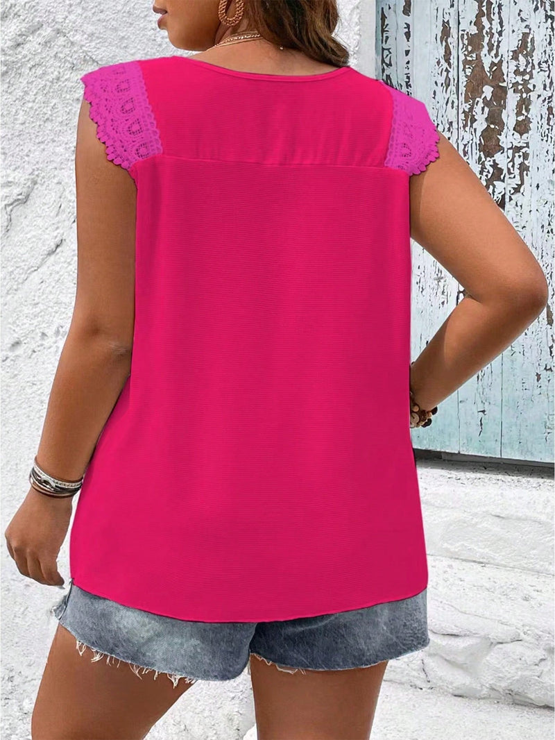 Blusa Feminina sem manga bordada Melissa