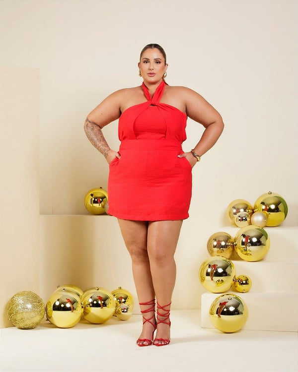 Conjunto Heloisa Saia Short Cherry