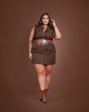 Vestido Serena Canela