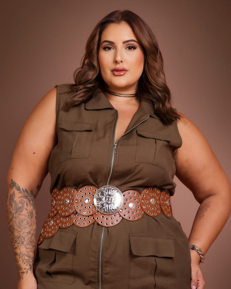 Vestido Serena Canela