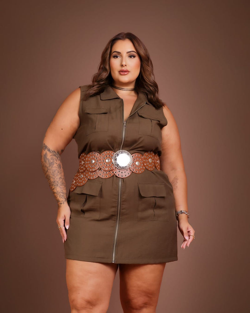 Vestido Serena Canela