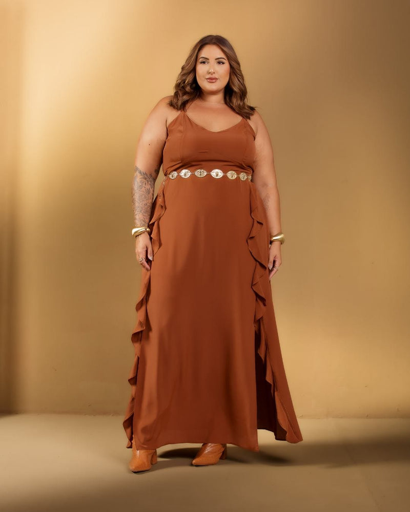 Vestido Serena Canela