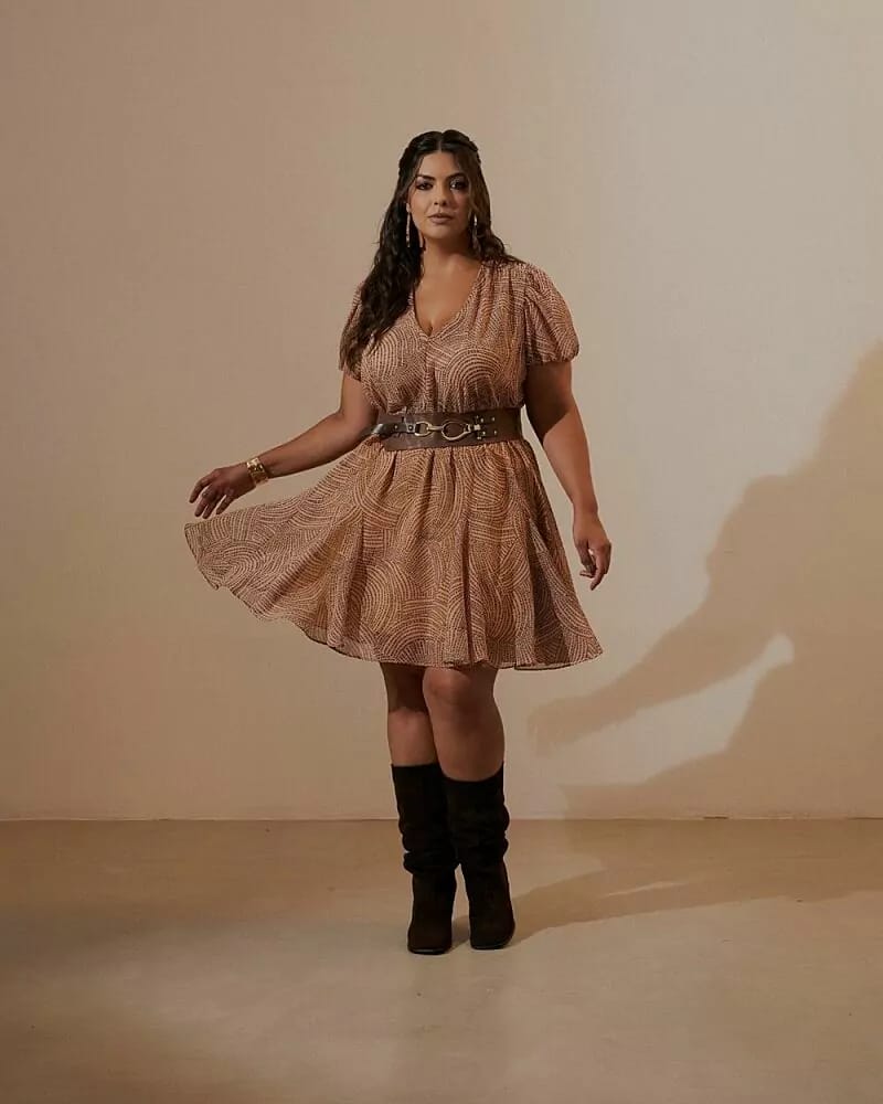 Vestido Olivia Caramelo