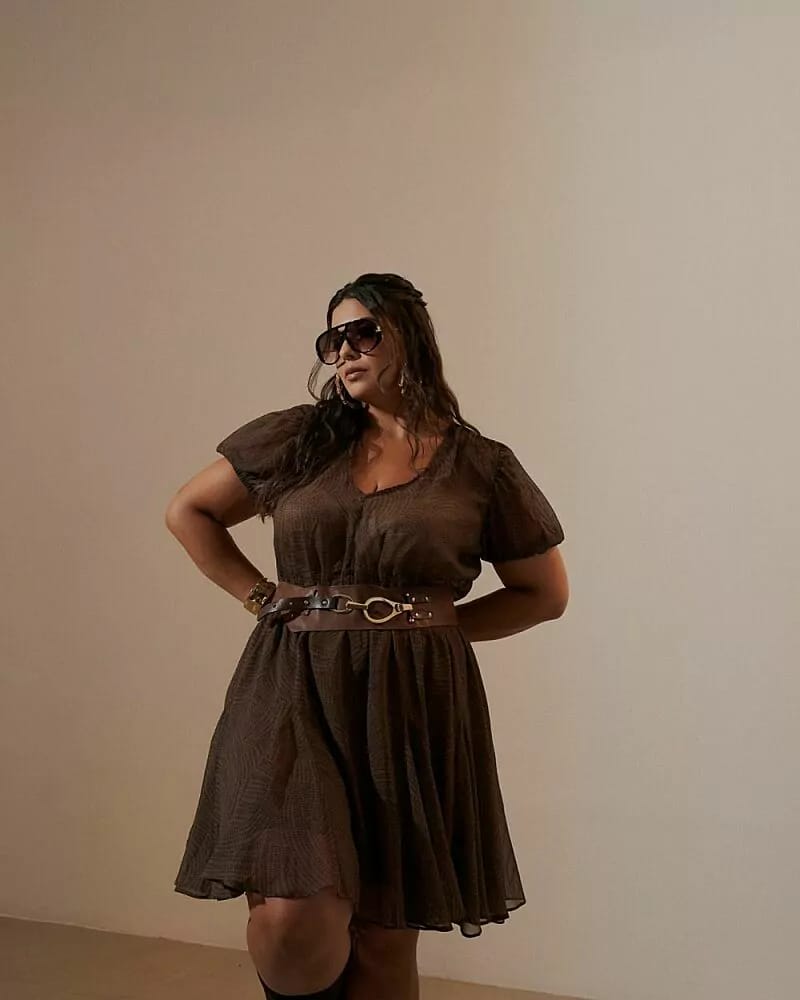 Vestido Olivia Caramelo