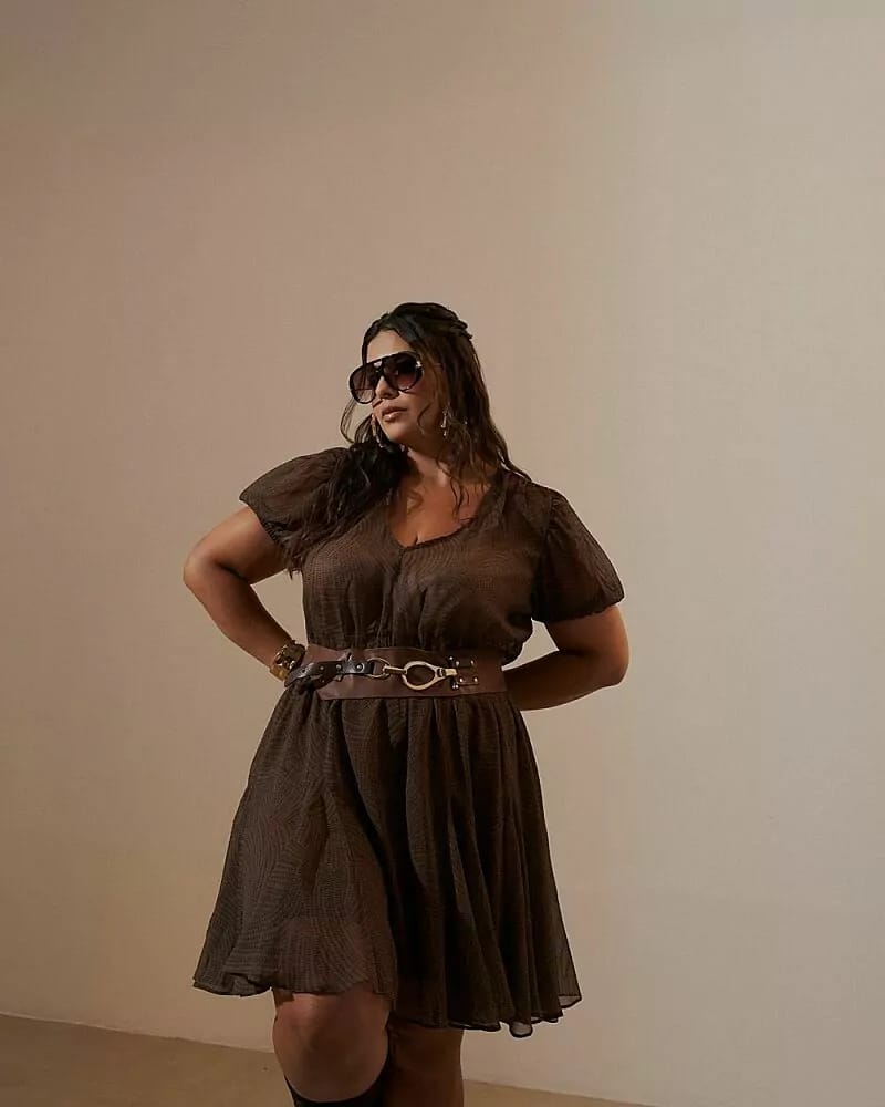 Vestido Olivia Caramelo