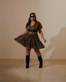 Vestido Olivia Caramelo