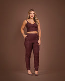 Conjunto Flora Chocolate