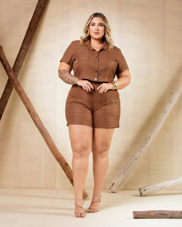 Conjunto Sarah Macedo Plus Size