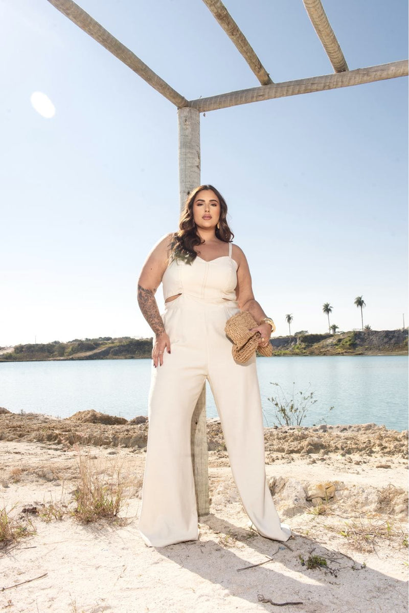 Macacão Antonella Pesponto