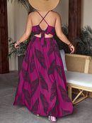 Conjunto com top e saia com fenda Regiane