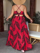 Conjunto com top e saia com fenda Regiane