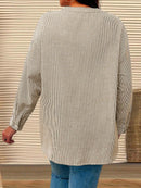 Blusa Listrada manga arregaçadas Maria Elisa